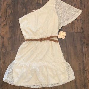 Off the shoulder lace dress